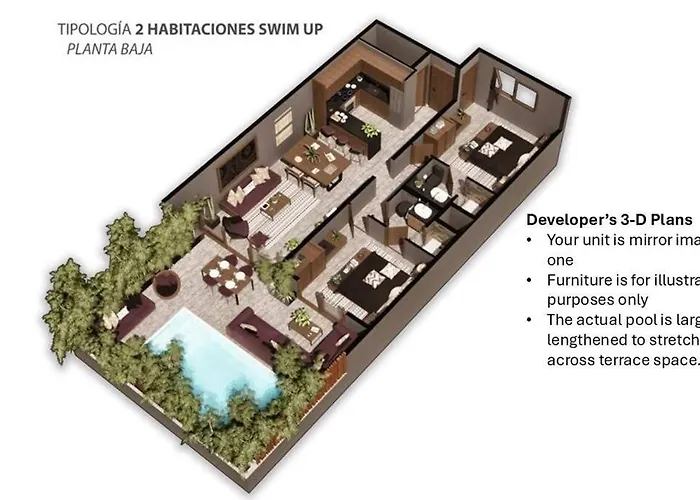 2Br Private Pool - Closest To Beach - Sea View Rooftop Pools
